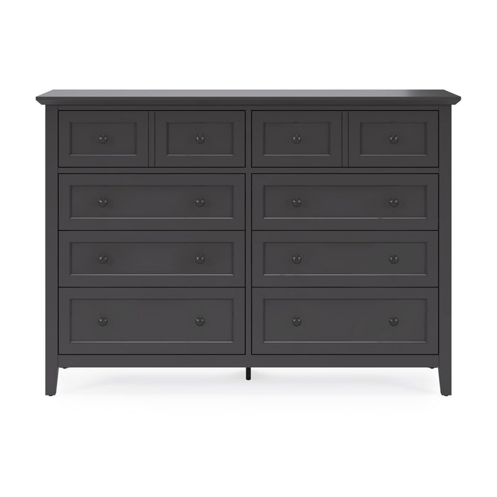 GRACE0077:Grace Panel Bed & Dresser & Mi, Front