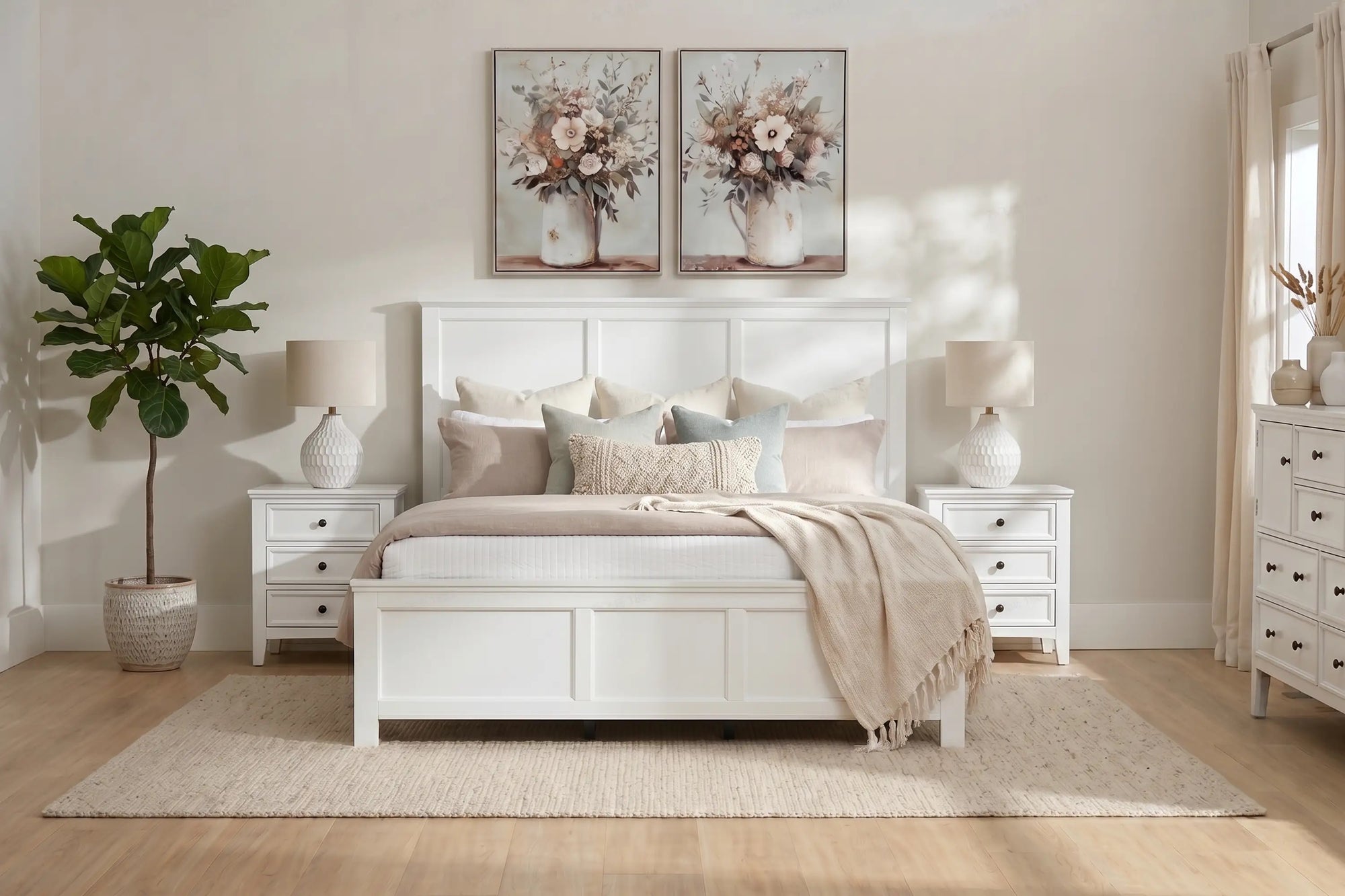GRACE0000:Grace Panel Bed, 