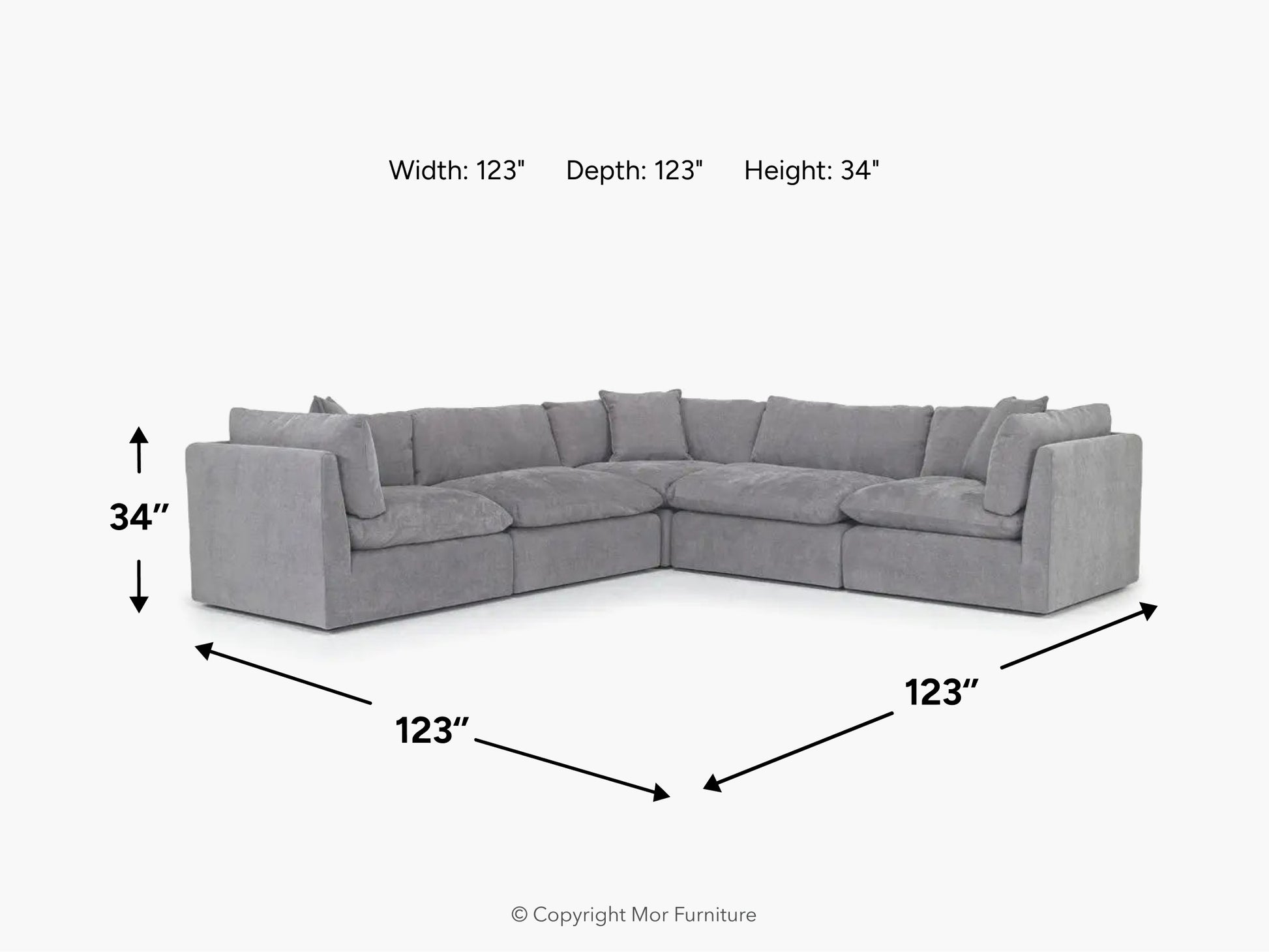HARRISON1:Harrison 5 Piece Sectional, 