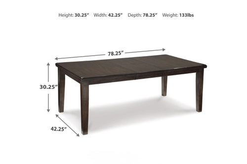 HADDIGN02:Haddigan Dining Table & 4 Chai, 
