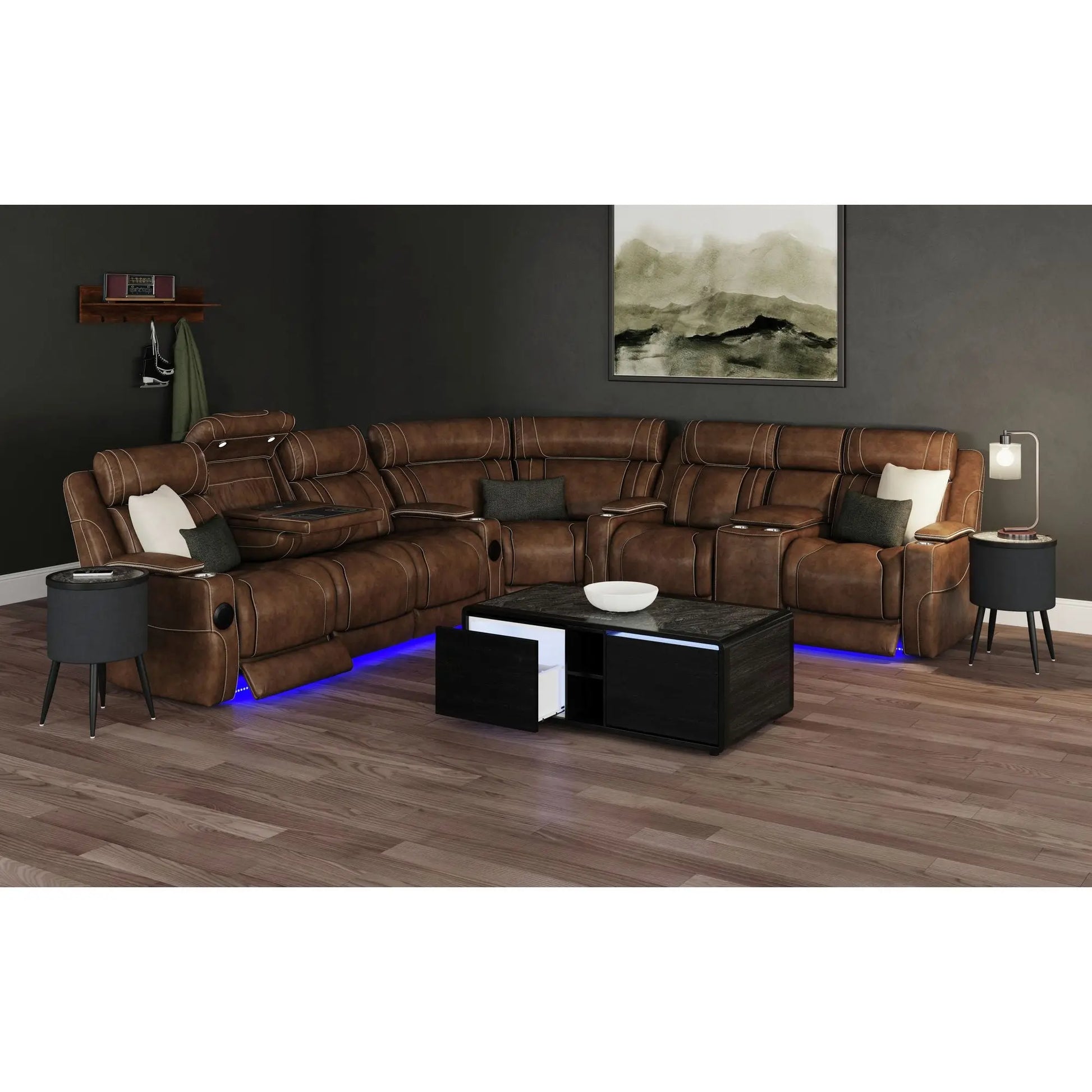 393698516:Halo End Table, Styled