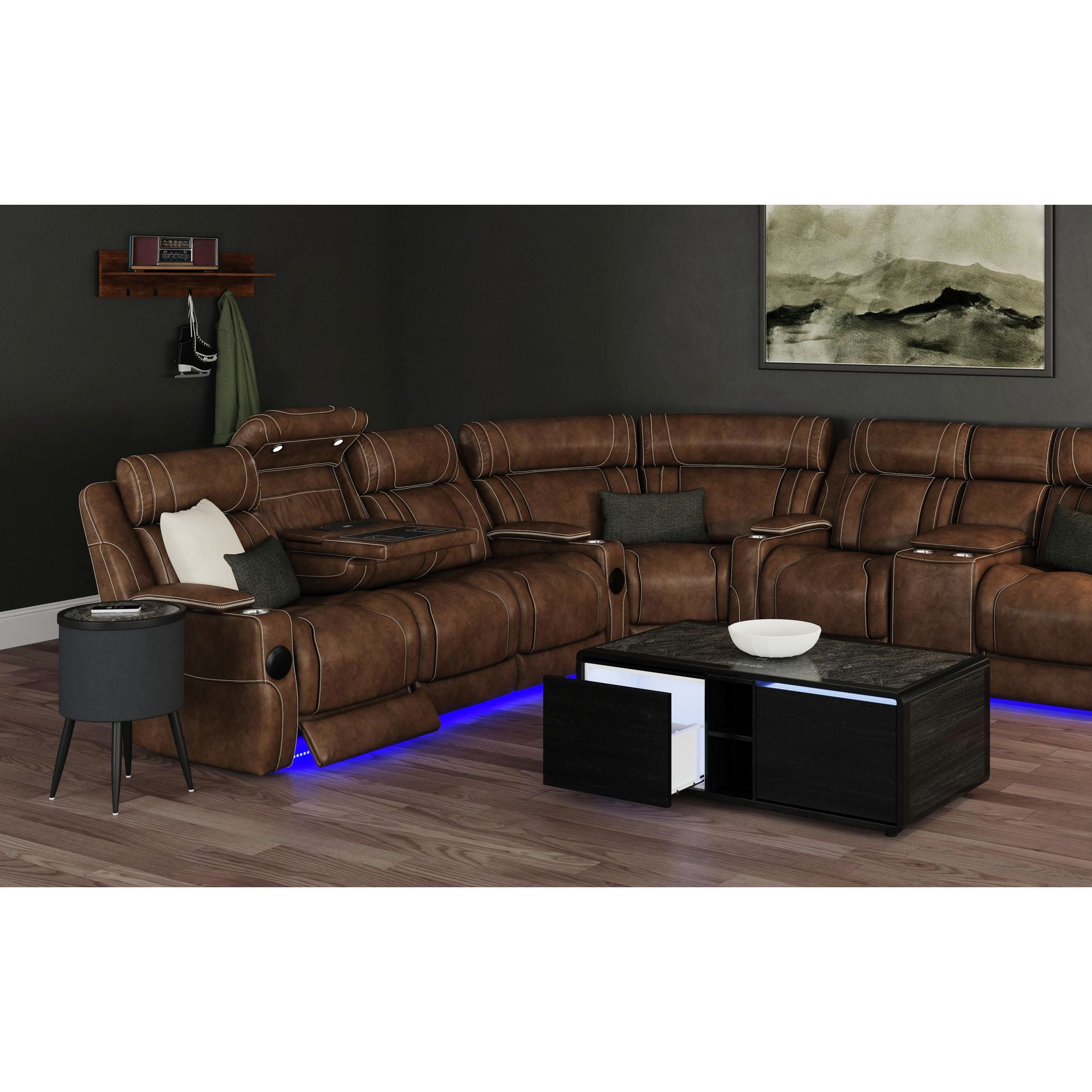 393698516:Halo End Table, Styled