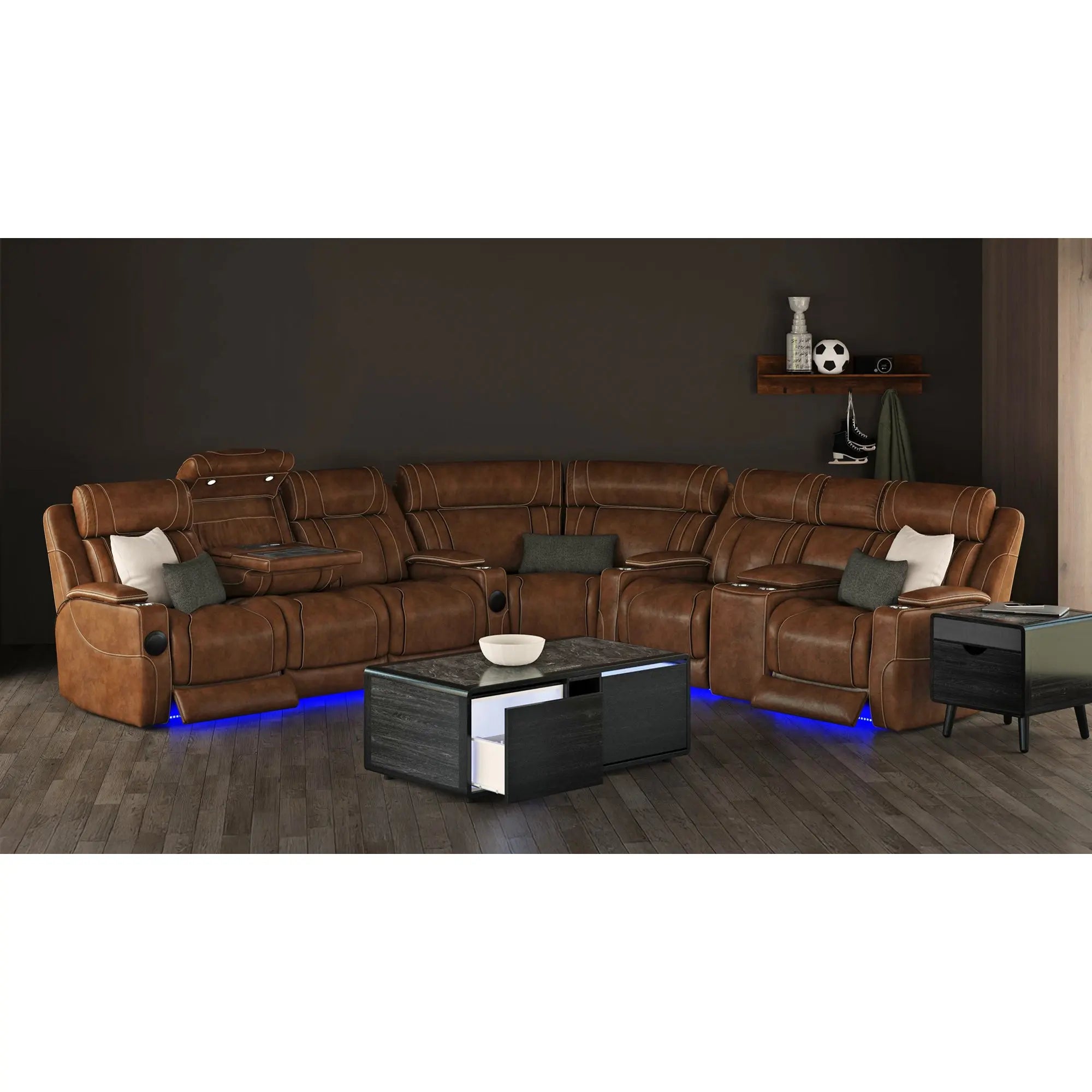 528854379:Halo Coffee Table, Styled
