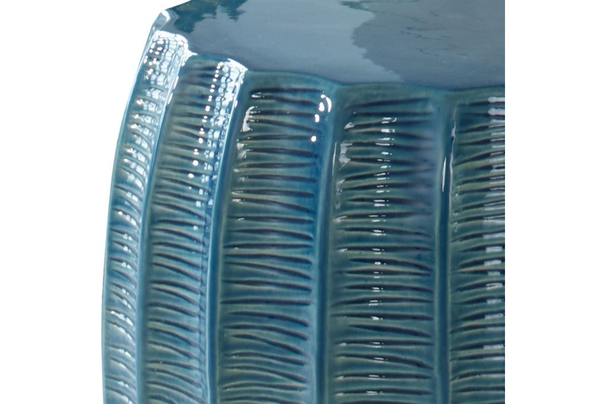 044641733:Harbor Blue Outdoor Stool, 