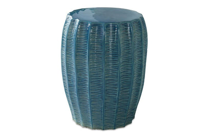044641733:Harbor Blue Outdoor Stool, Front