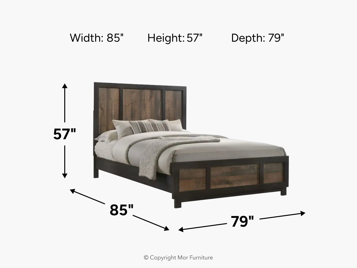 HARLINGT4:Harlington Panel Bed, 