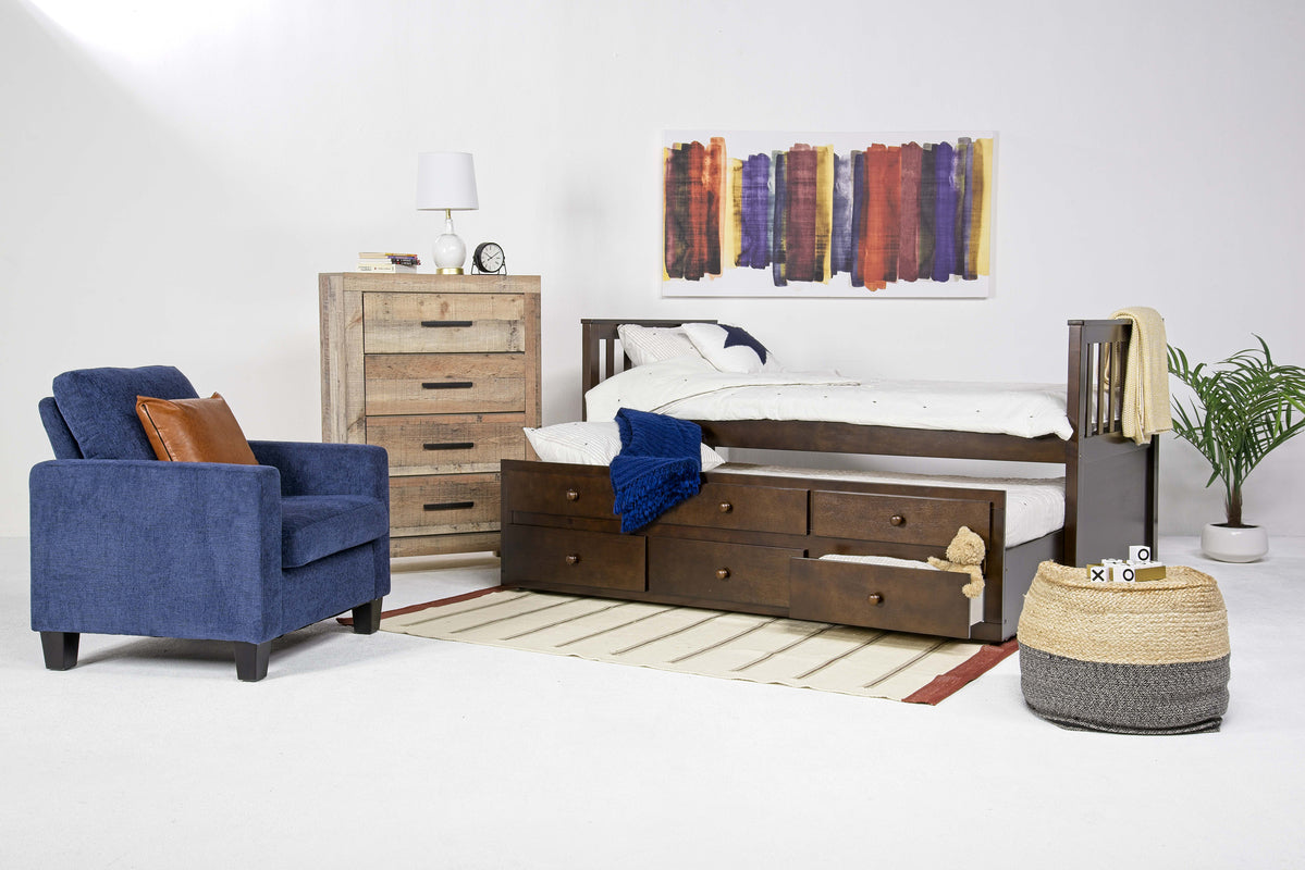 CAPTAIN00:Harlow Captain Bed With Storag, Styled