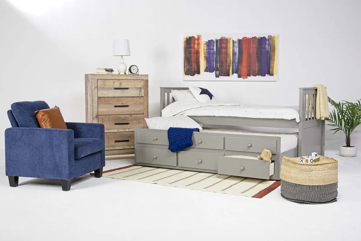 CAPTAIN10:Harlow Captain Bed With Storag, Styled