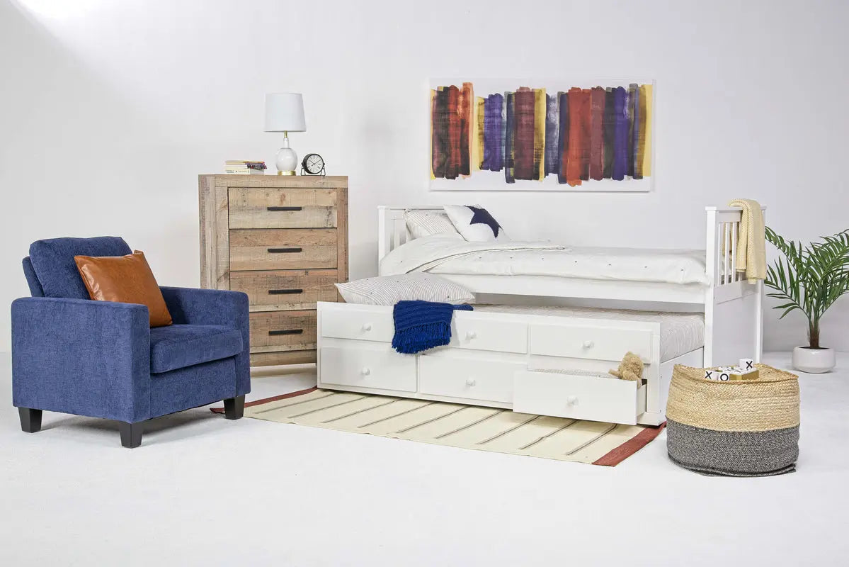 CAPTAIN20:Harlow Captain Bed With Storag, Styled