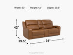 HARRIS001:Harris 2 Power Console Loveseat, 