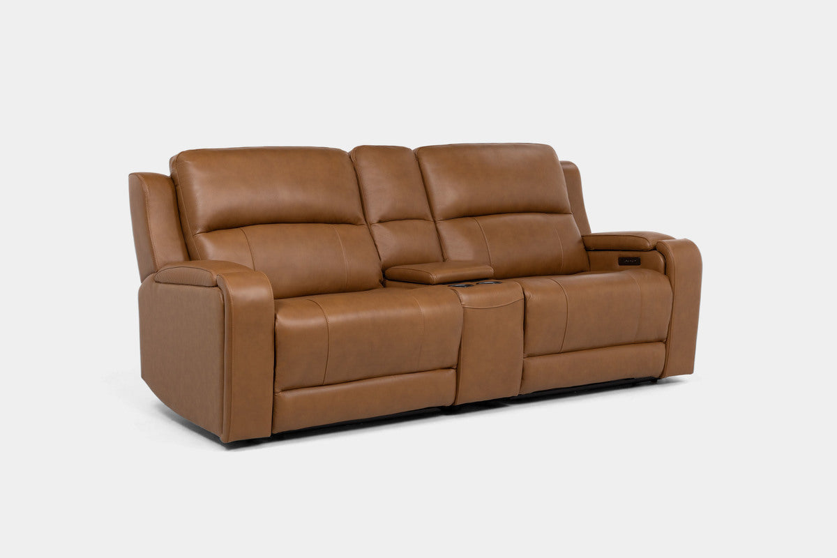 HARRIS001:Harris 2 Power Console Loveseat, Angled