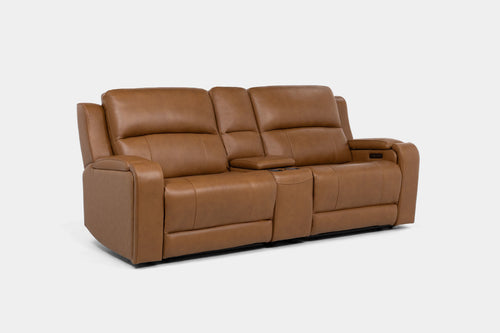 HARRIS001:Harris 2 Power Console Loveseat, Angled