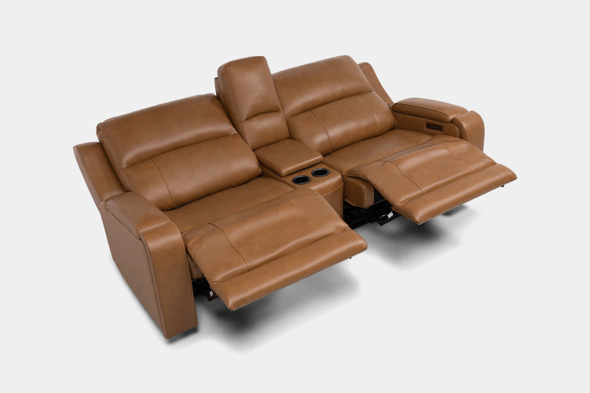 HARRIS001:Harris 2 Power Console Loveseat, Angled