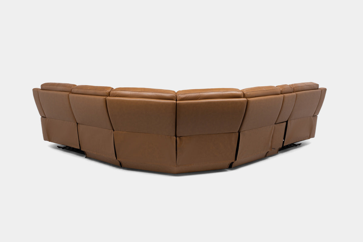 HARRIS010:Harris 6 Piece 2 Power Sectional, Back