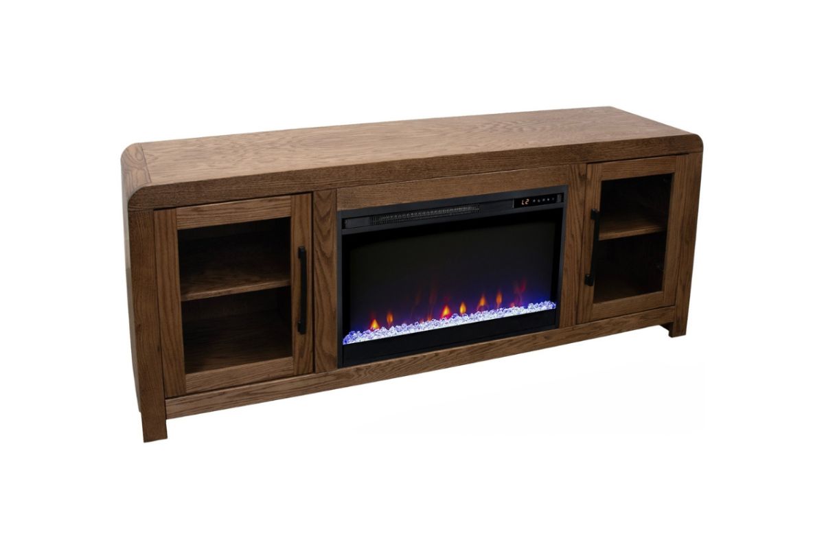 151157119:Haven Fireplace Console, Angle