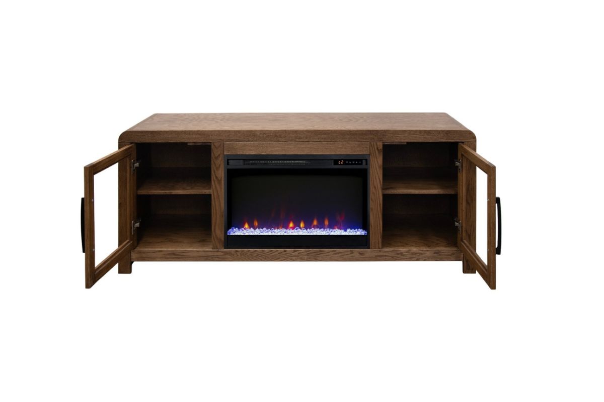 151157119:Haven Fireplace Console, Open