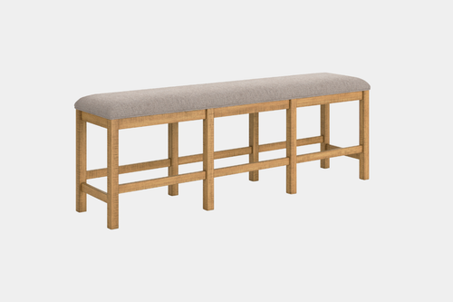 HAVONPL15:Havonplane Counter Height Dining Table & 4 Stools & Bench, Angled