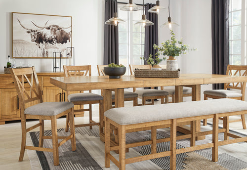 247533537:Havonplane Counter Height Dining Bench, Styled