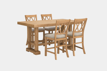 HAVONPL00:Havonplane Counter Height Dining Table & 4 Stools, Angled