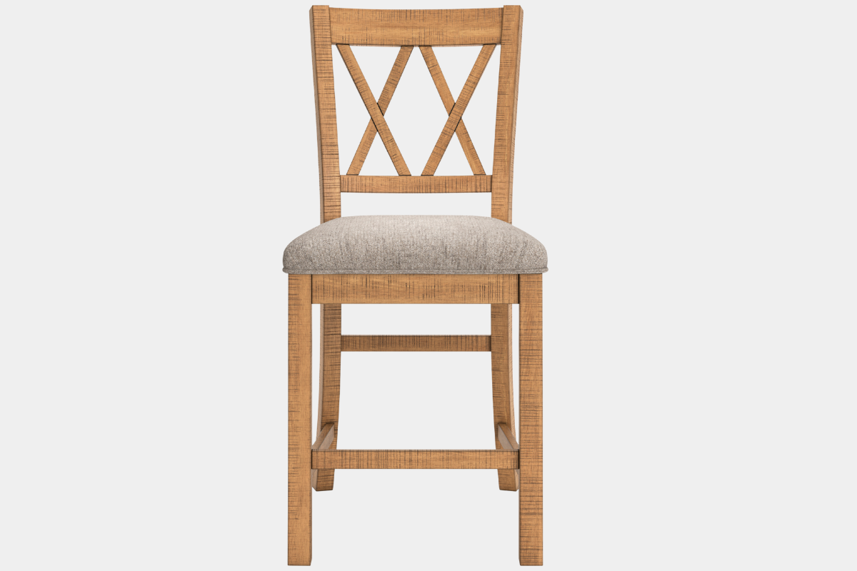 HAVONPL10:Havonplane Counter Height Dining Table & 8 Stools, Front