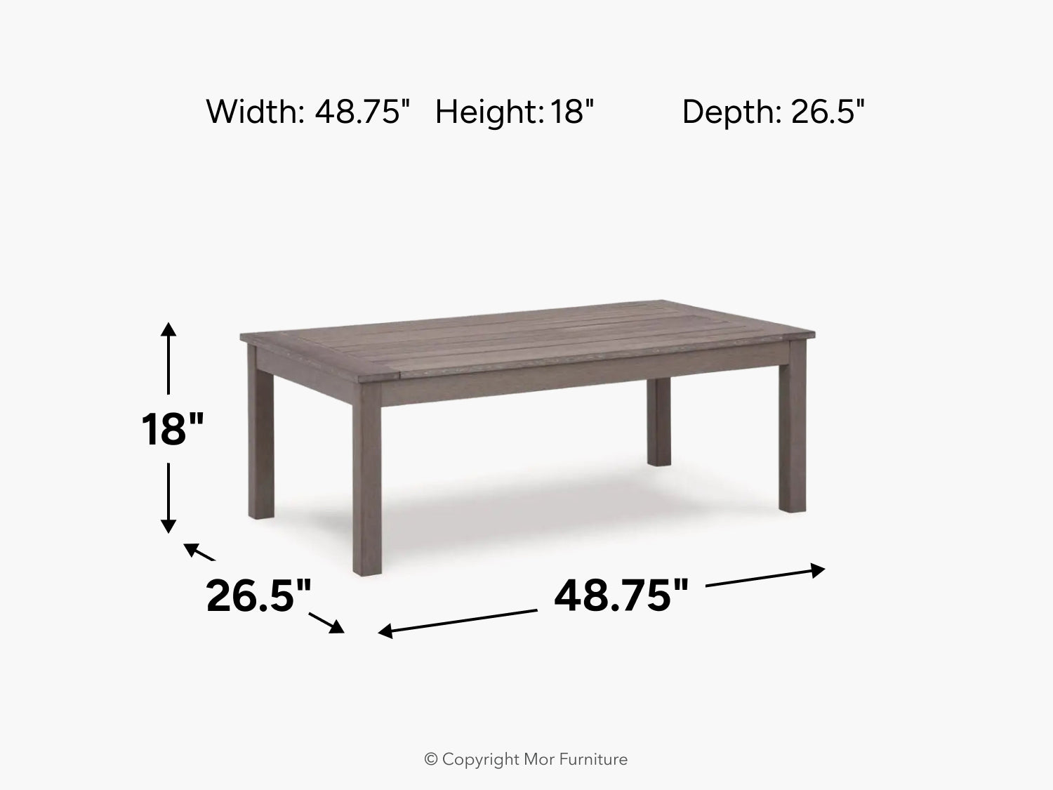 022255930:Hillside Barn Outdoor Coffee Table, Side