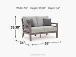 416318106:Hillside Barn Outdoor Loveseat, Side