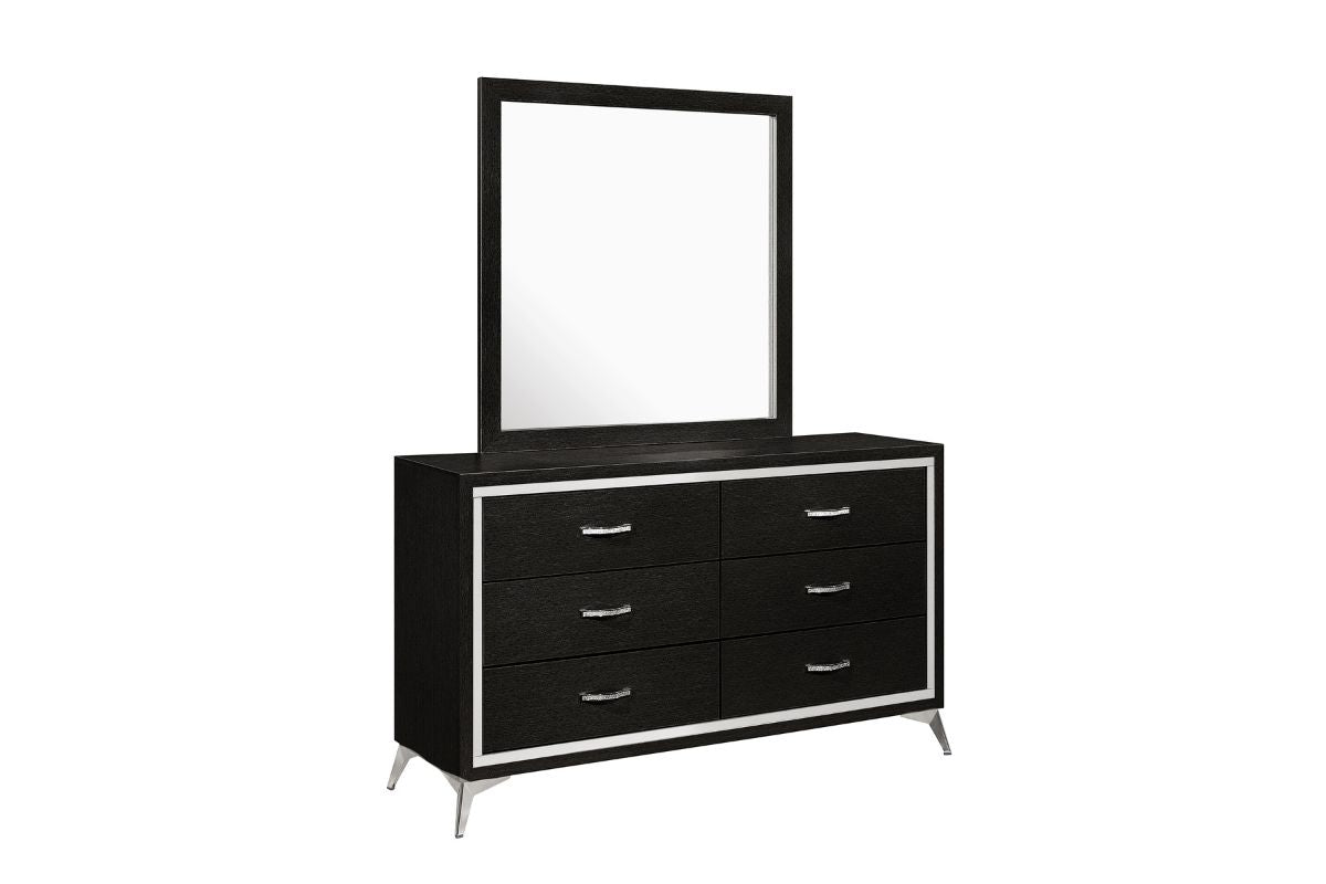 HUXLEY007:Huxley Panel Bed & Dresser & M, 