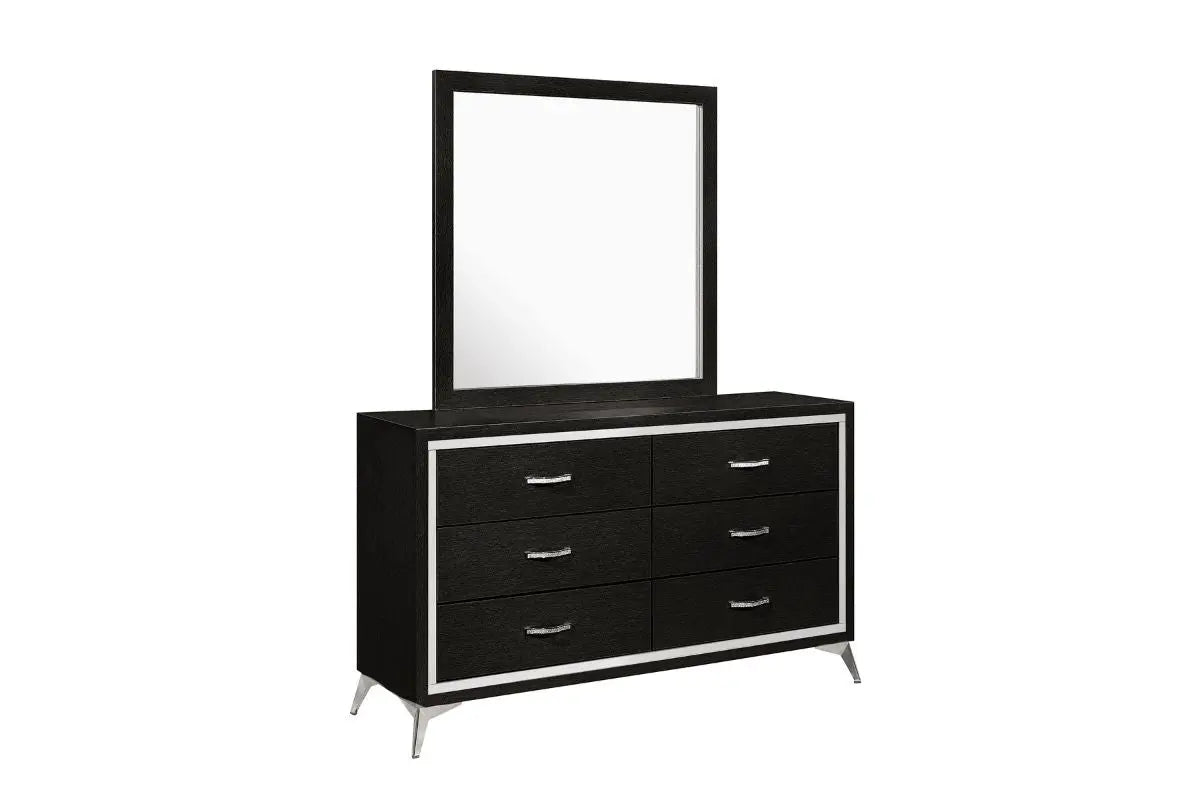 HUXLEY007:Huxley Panel Bed & Dresser & M, 