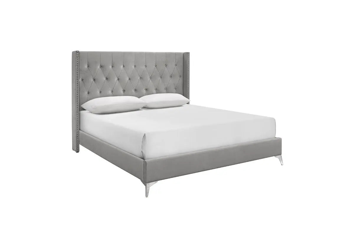 HUXLEY010:Huxley Panel Bed, AngledAngle