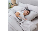 208597277:Iced Duvet Coverlet, Styled