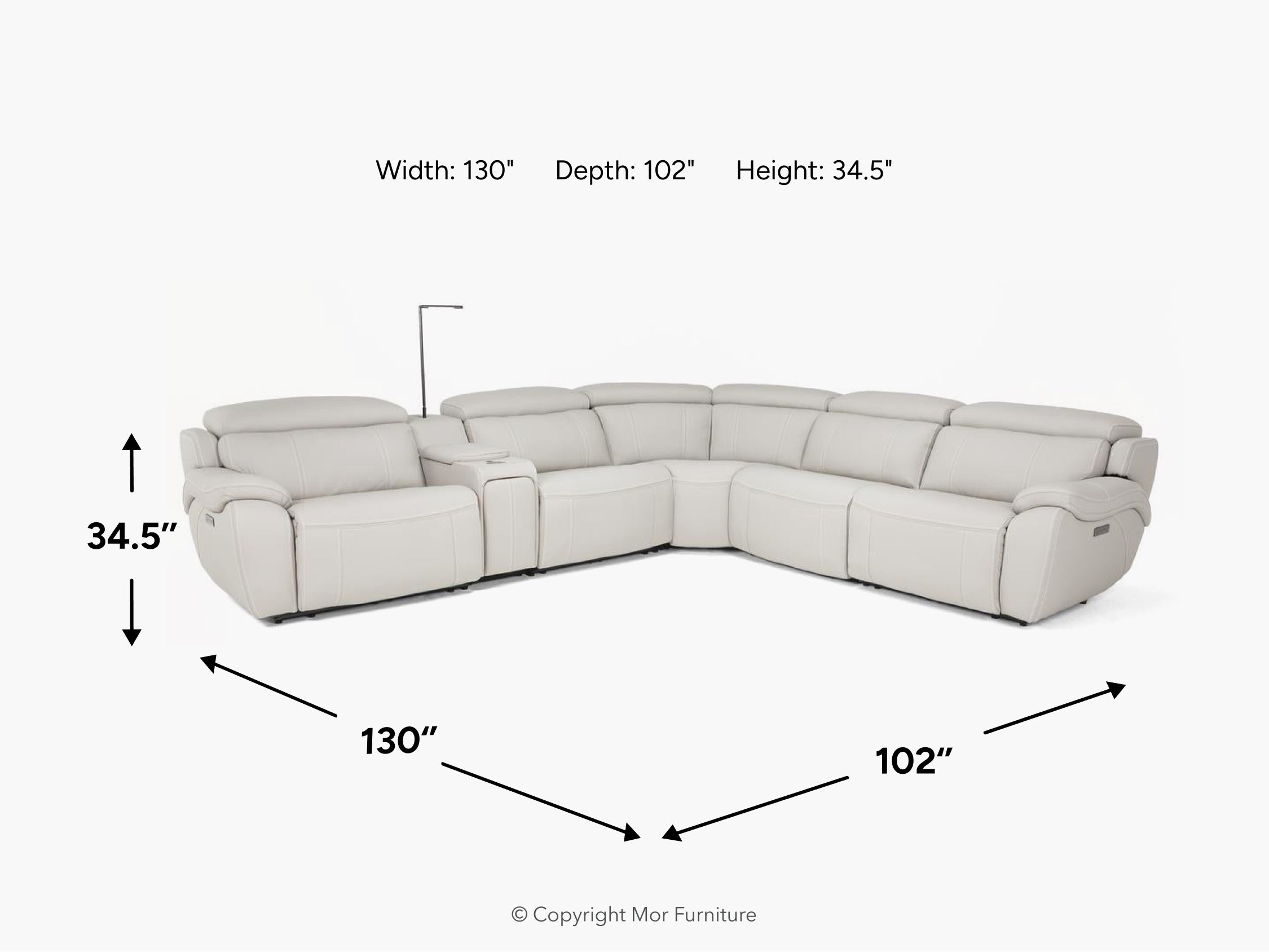 IMPERIA10:Imperial 6 Piece 2 Power Secti, 