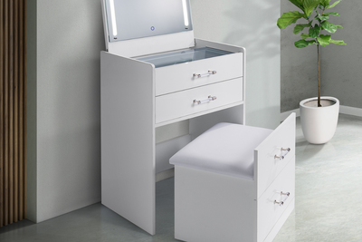 369703492:Irvine Vanity & Mirror & Stool, Styled