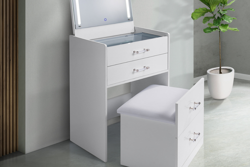 369703492:Irvine Vanity & Mirror & Stool, Styled