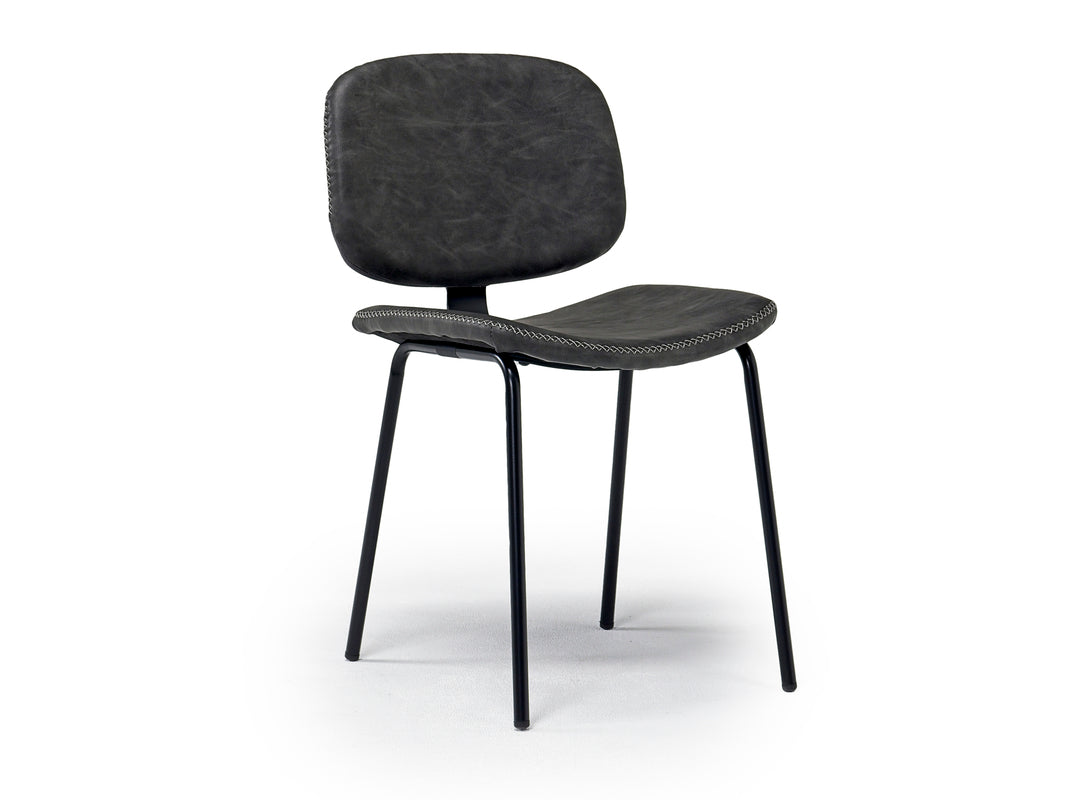 LUCIAGRY1:Lucia Dining Table & 6 Chairs, AngledSideAngle