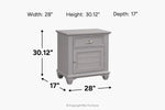 507399441:Jamestown 1 Drawer Nightstand,