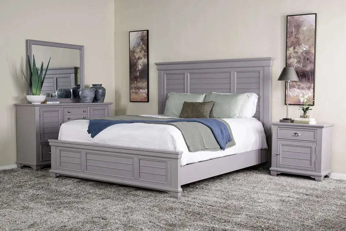 JAMES0003:Jamestown Panel Bed & Dresser , 