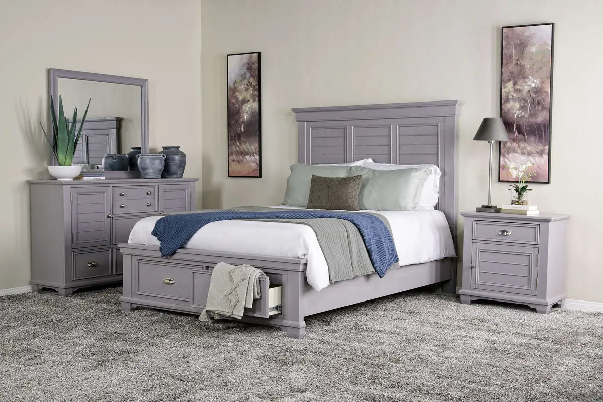 JAMES0007:Jamestown Storage Bed & Dresse, 