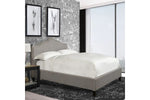 JAMIE0004:Jamie Upholstered Bed, Styled
