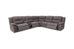 JAXON0001:Jaxon 6 Piece 2 Power Sectional With 2 Power Armless Recliner, Open