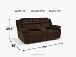 151442588:Jayne Power Console Loveseat, 