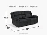 715919685:Jayne Power Console Loveseat, 
