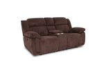 JAYNE0011:Jayne Reclining Sofa & Console, AngledAngle