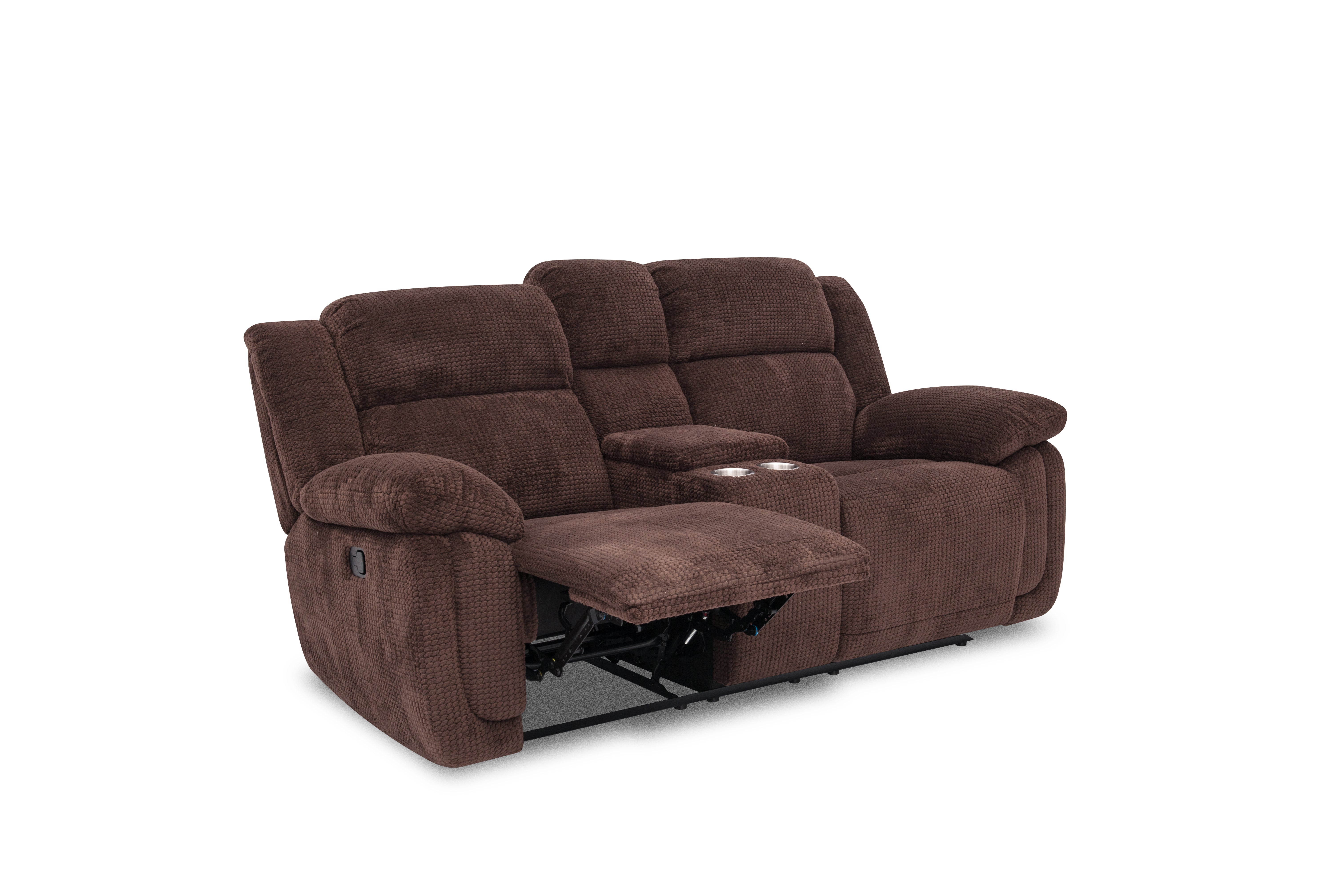 JAYNE0011:Jayne Reclining Sofa & Console, Angled ReclinedAngle