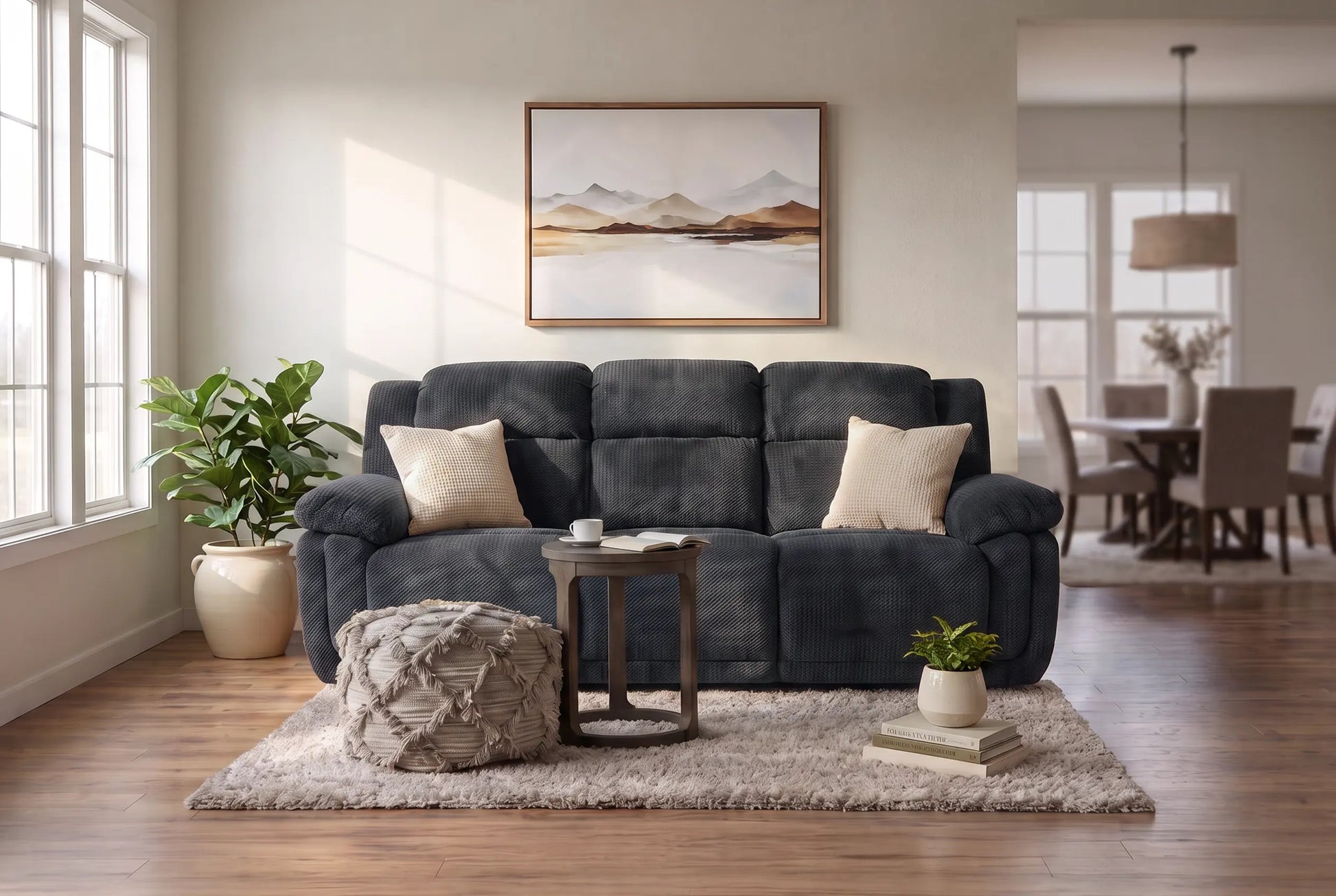 105926434:Jayne Reclining Sofa, Styled