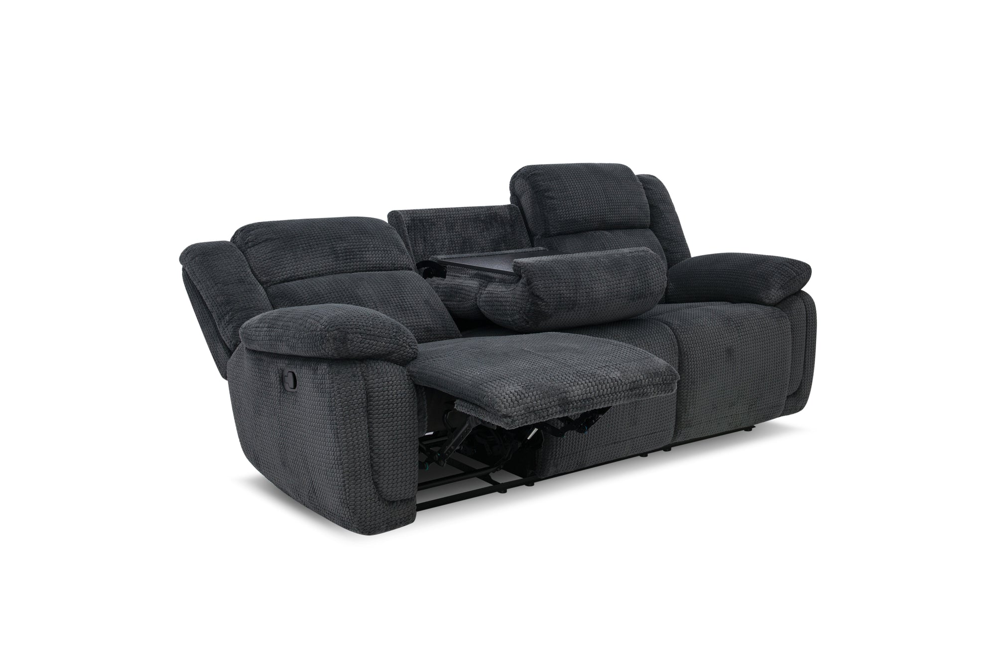 JAYNE0001:Jayne Reclining Sofa & Console, Angled ReclinedAngle