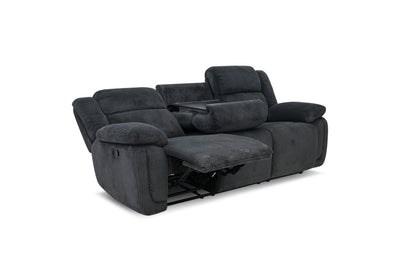 JAYNE0001:Jayne Reclining Sofa & Console, Angled ReclinedAngle