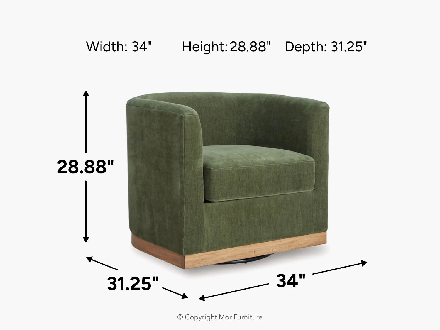 520831226:Jersonlow Swivel Chair, 