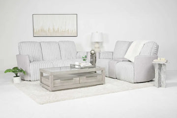 JESSICA02:Jessica Reclining Sofa & Conso, Styled