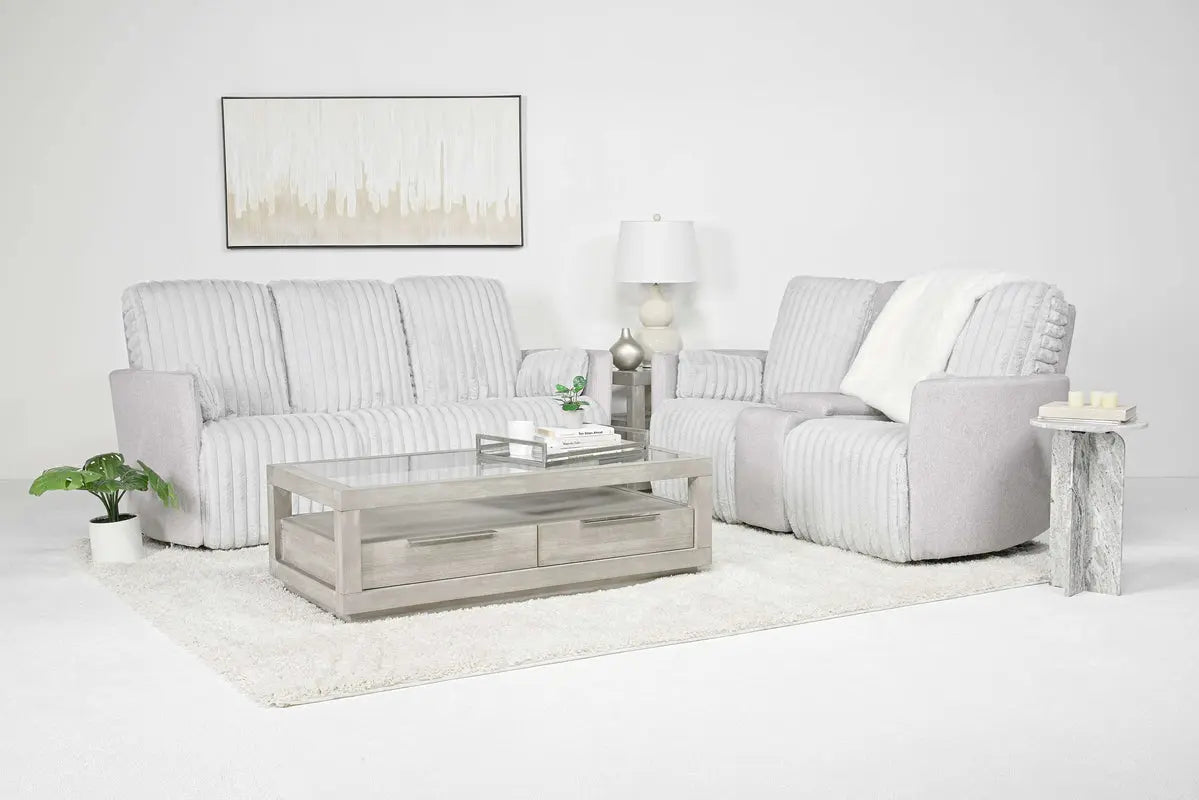 JESSICA05:Jessica 2 Power Sofa & Console, Styled