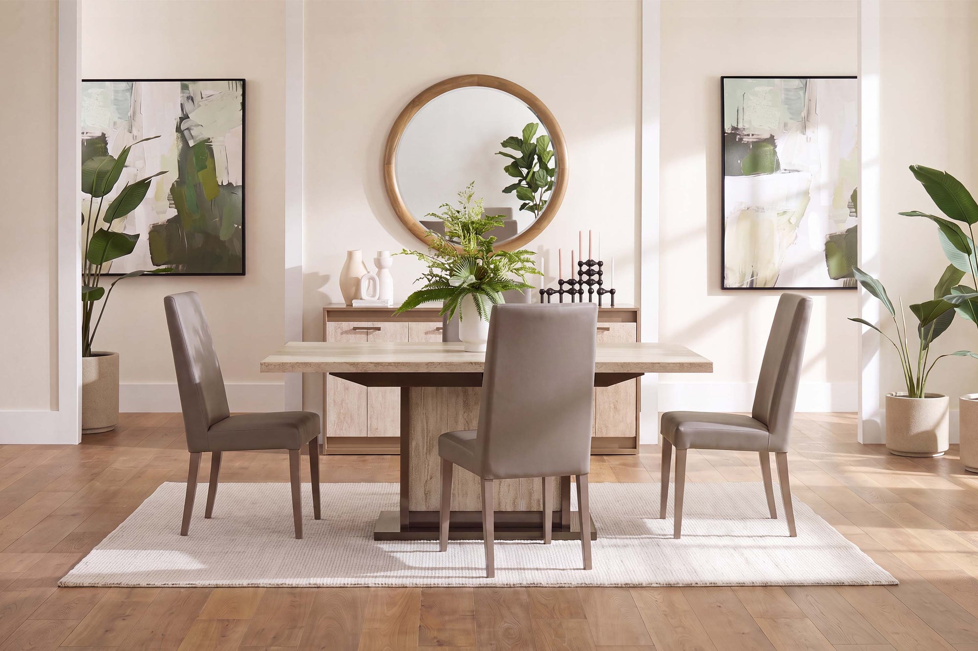 JOECOST02:Jo Dining Table & 4 Chairs, Styled